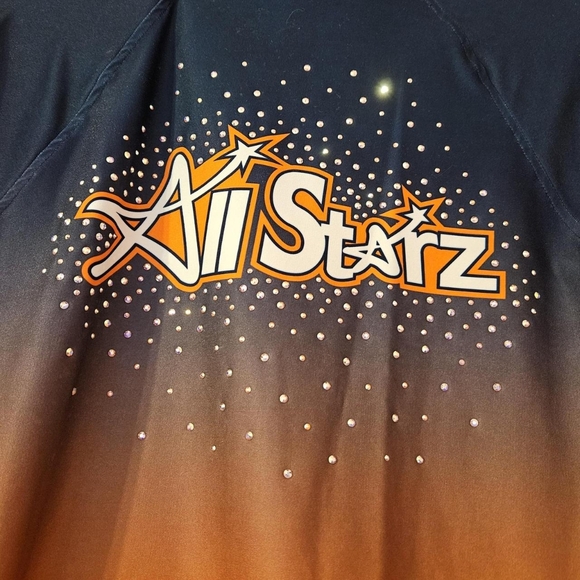 GK Elite gymnastics jacket. Adult large. Navy blue and orange - Picture 3 of 5